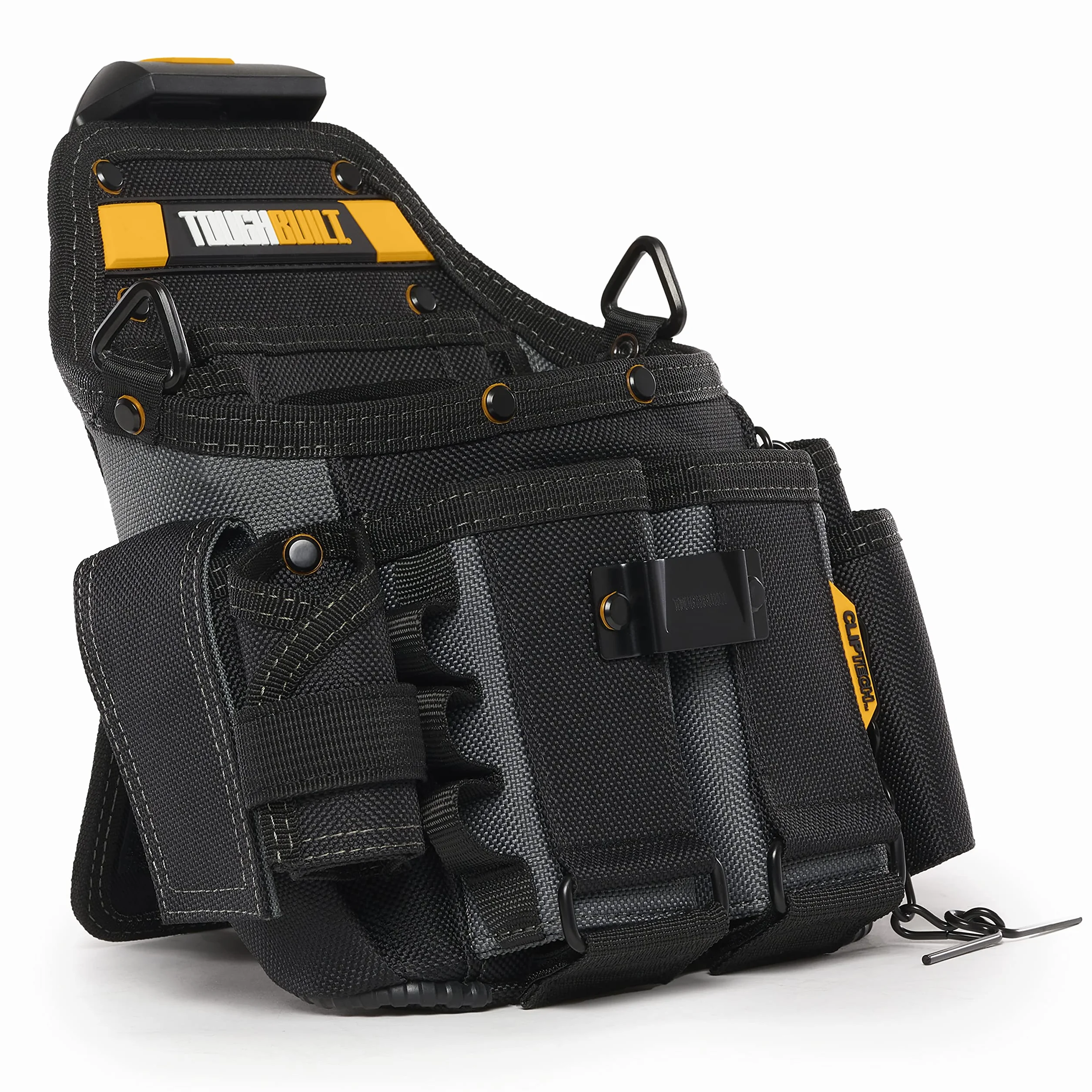 BOLSO PORTAHERRAMIENTAS OFICIAL ELECTRICISTA + CORREA HOMBRO TB-CT-114 TOUGH BUILT