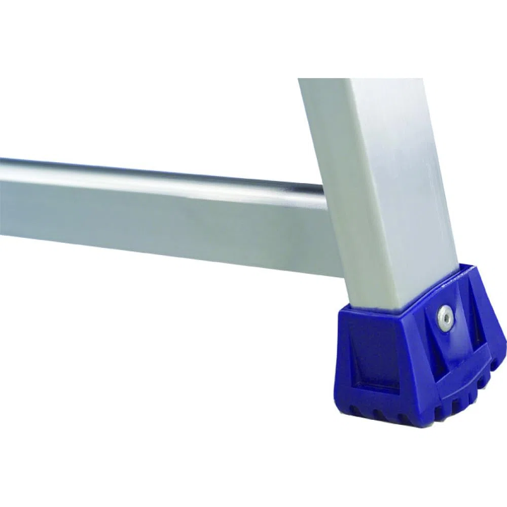 Svelt Scala Professionale 3 Gradini con Piattaforma e Parapetto – Alluminio Rinforzato con Profilo Scatolato – Altezza di Lavoro 254/274 cm – Portata 150 kg – EN131 e D.Lgs. 81/08
