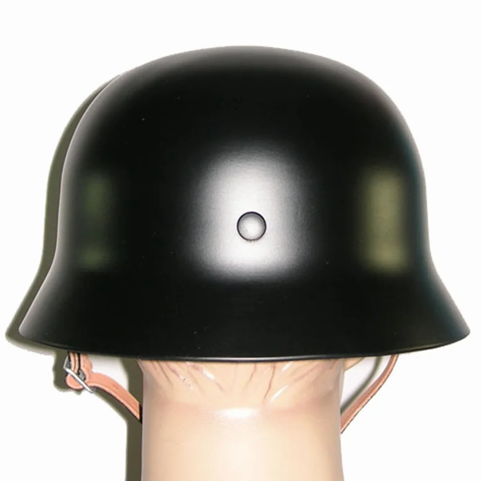 WW2 Casco tedesco M35 in acciaio WWII Casco protettivo in acciaio ad alta resistenza Guerra Mondiale 2 caschi con fodera in pelle