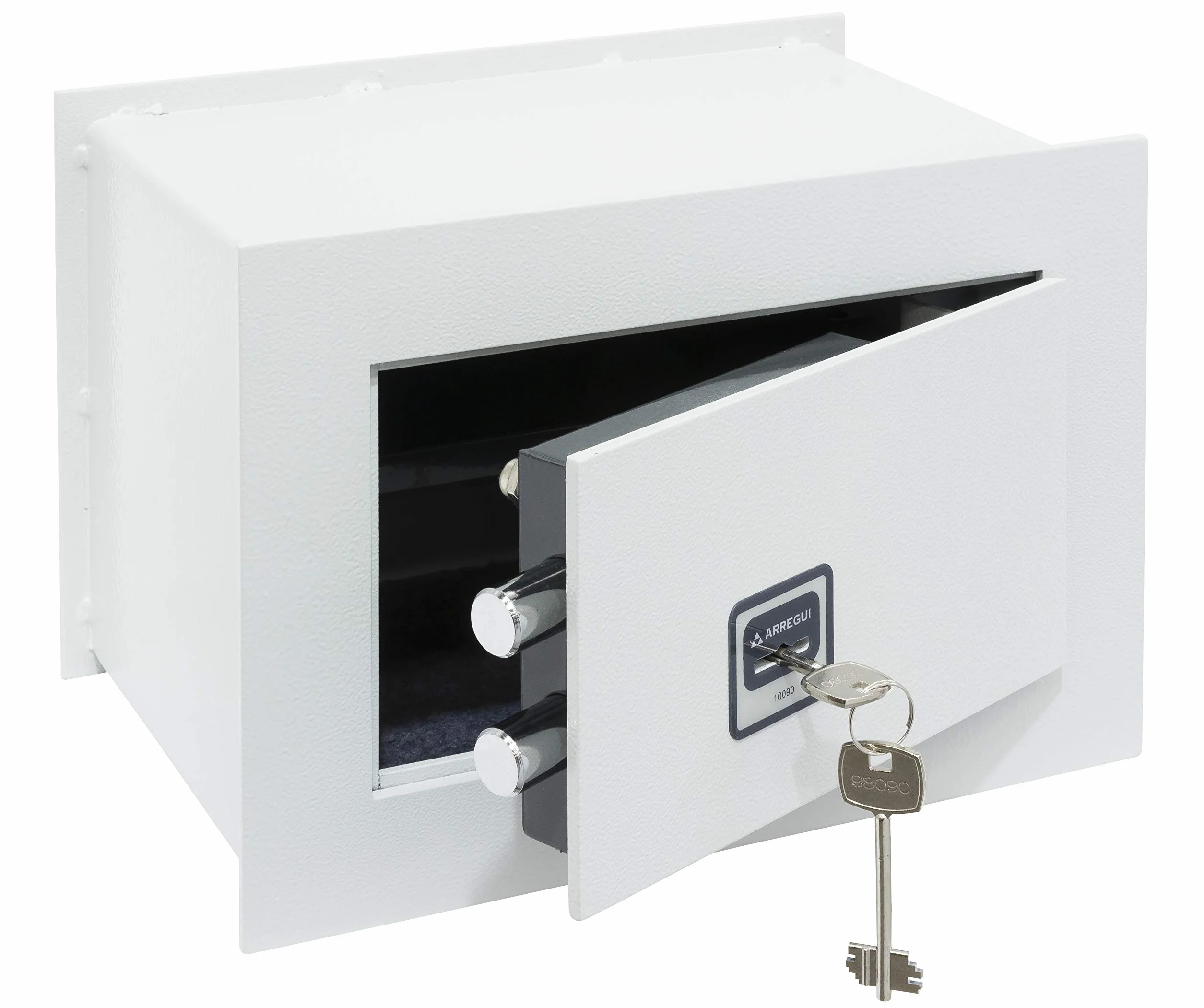 ARREGUI Ideal 5 271310 Cassaforte a muro con serratura a chiave, Cassaforte da incaso a parete per abitazioni, Facile da usare, 20 x 30 x 15 cm, 5 L