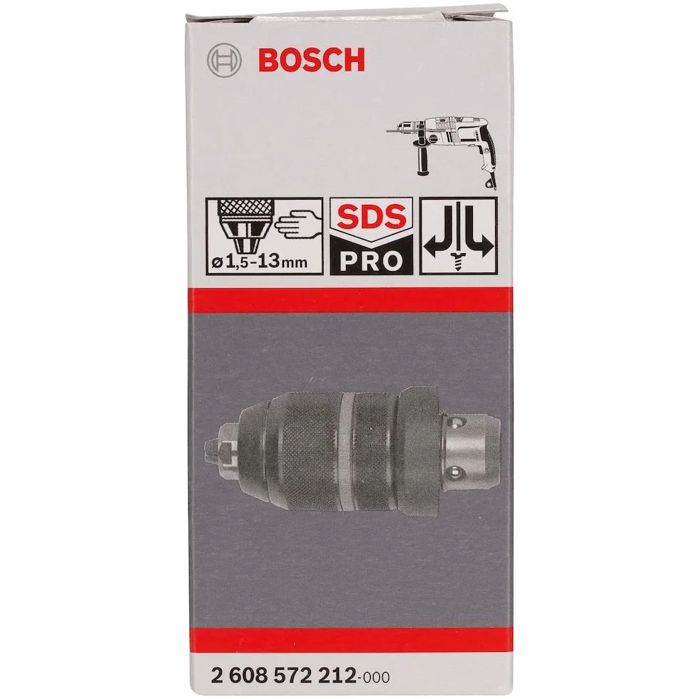 Bosch Professional Mandrino Autoserrante con Adattatore (Ø 1,5 – 13 mm, SDS plus, Accessori per Martelli Perforatori)