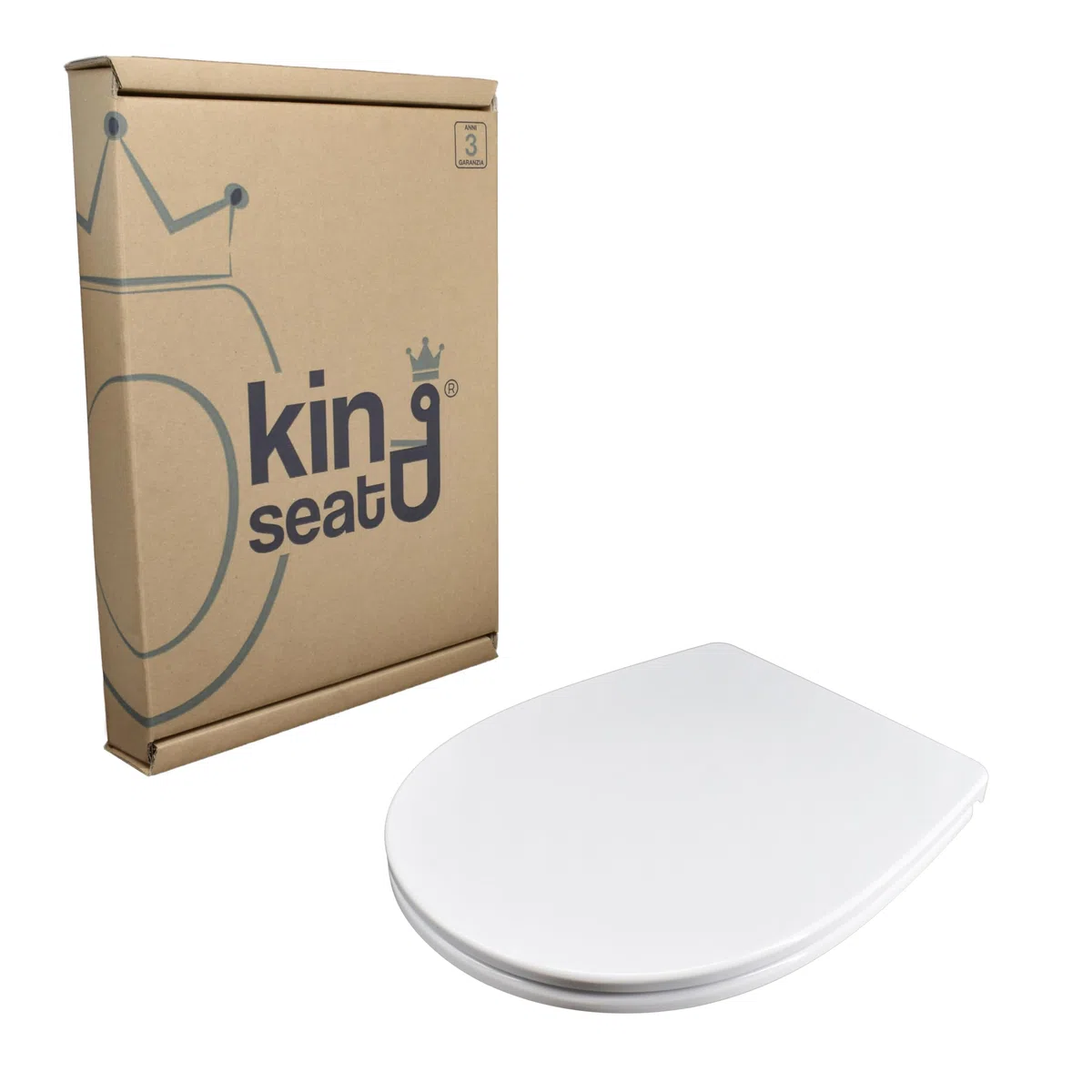 Sì Globo Grace Sedile Copriwater Dedicato Slow Close, Bianco