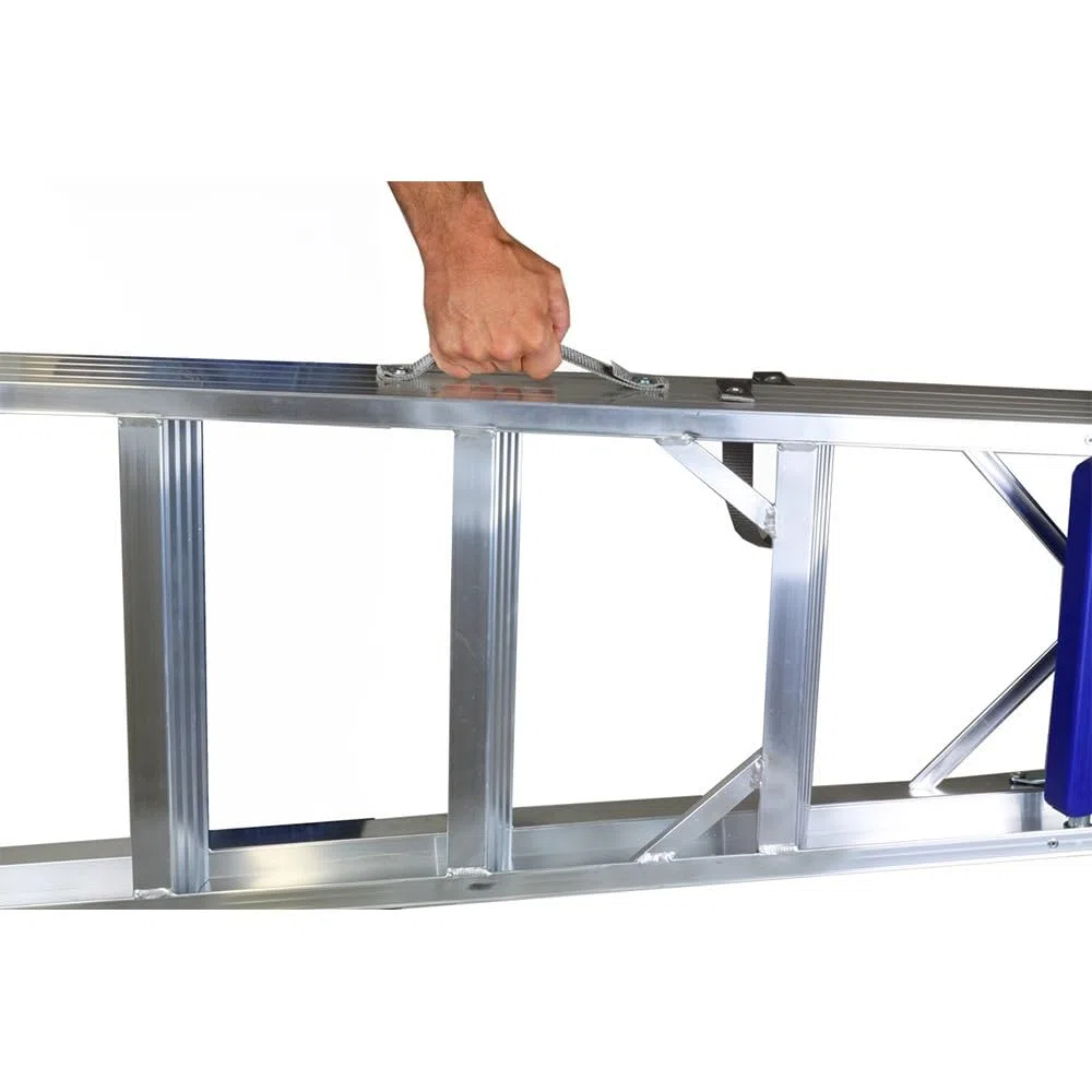 Svelt Scala Professionale 3 Gradini con Piattaforma e Parapetto – Alluminio Rinforzato con Profilo Scatolato – Altezza di Lavoro 254/274 cm – Portata 150 kg – EN131 e D.Lgs. 81/08