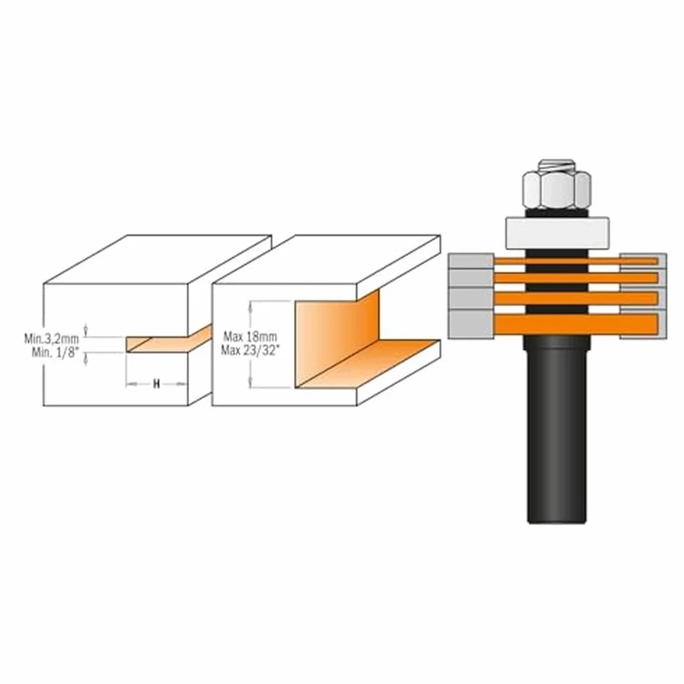 CMT 900.506.11 KIT DI 4 FRESE A DISCO HW Z3 S=12 D=47.6X3.2-18