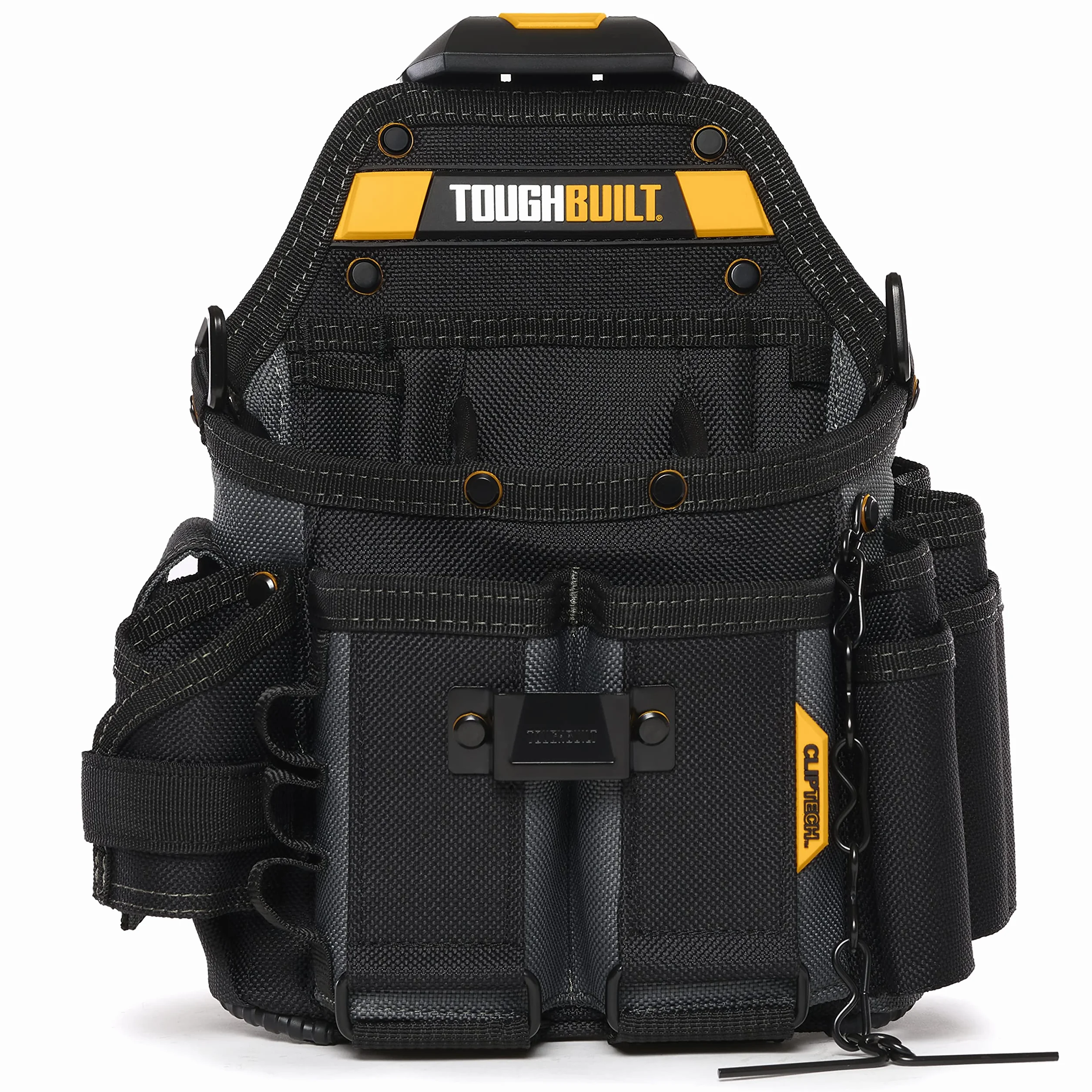 BOLSO PORTAHERRAMIENTAS OFICIAL ELECTRICISTA + CORREA HOMBRO TB-CT-114 TOUGH BUILT