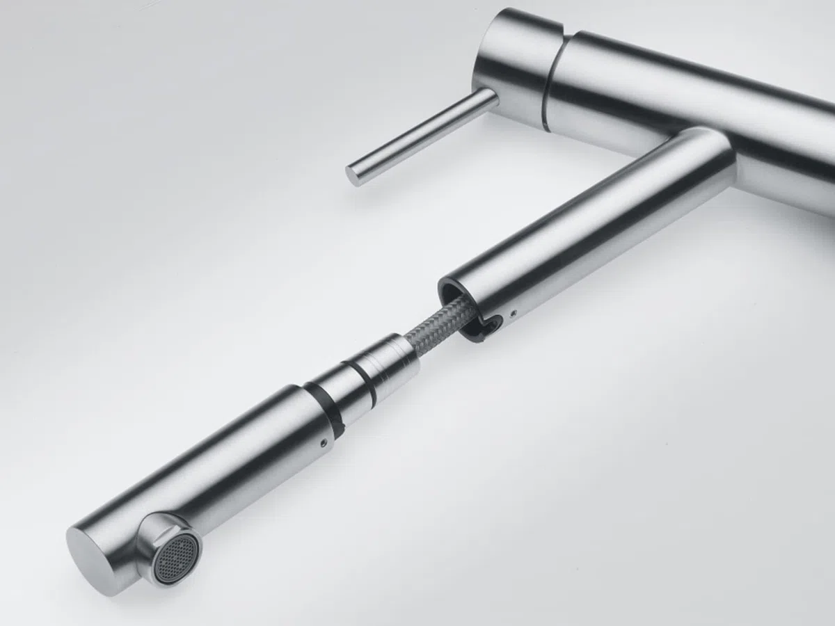 Franke - Rubinetto per lavello da cucina, in acciaio INOX, 115.0569.461 colore: Grigio