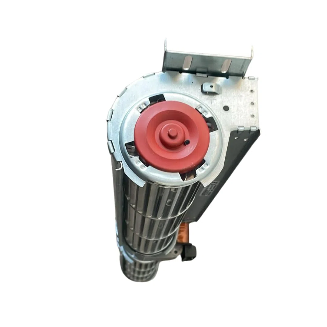 Ventola tangenziale doppia lunghezza: 645 mm, dimensioni bocchette: 2 x 274x40 mm, per stufa a pellet
