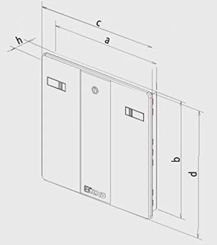da 500x500mm bianco pannello di accesso di plastica di alta qualità ASA