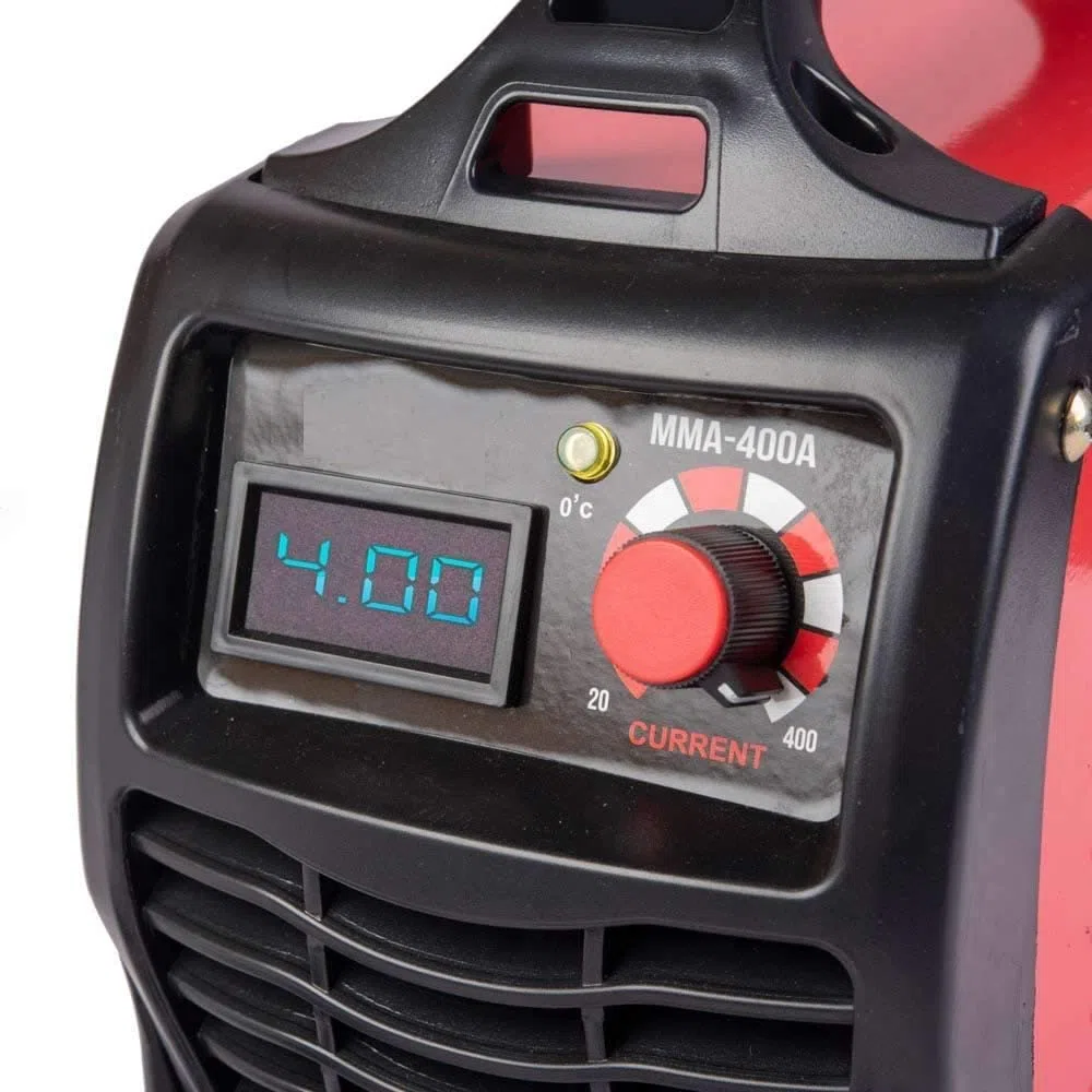 Saldatrice 400 Ampere Inverter ad Elettrodo Professionale Fabbro Mini Portatile Leggera con Valigetta in Metallo e Accessori (Cod. 5795)