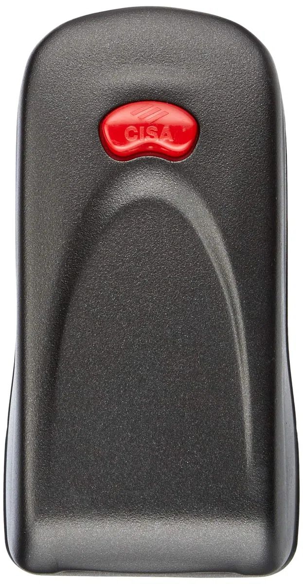 CISA 11A611000, Serratura Elettrica da Applicare Elettrika, 12 V, Grigio Scuro, con Pulsante Interno, Cilindro a tubo, con Booster Plus, Mano Reversibile