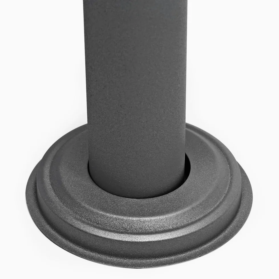 Wiltec Set Cassetta postale singola autoportante V12 antracite, con telaio di supporto