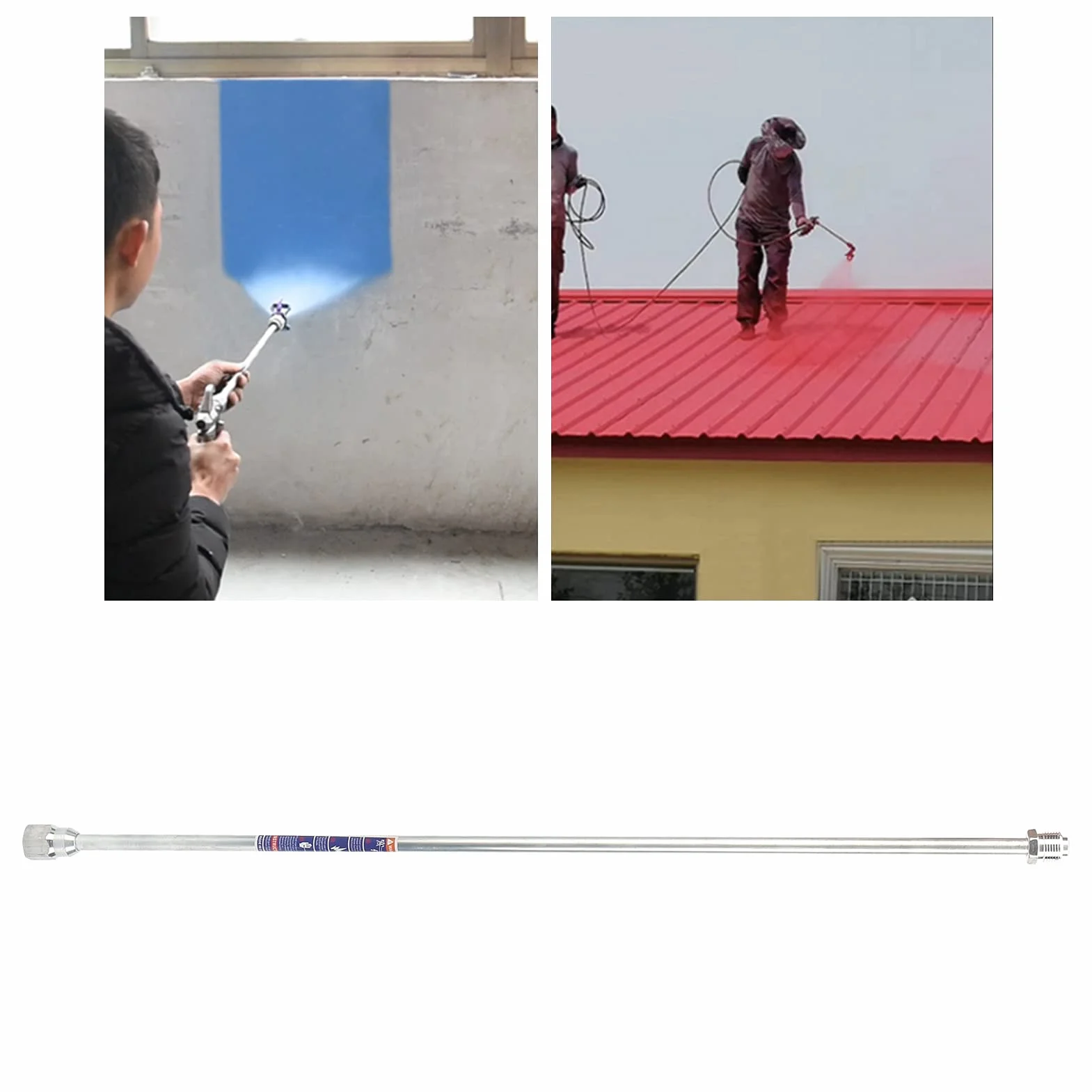 Asta Prolunga 75cm per Pistola Airless Spruzzatore Vernice per Pittura Professionale e Finiture