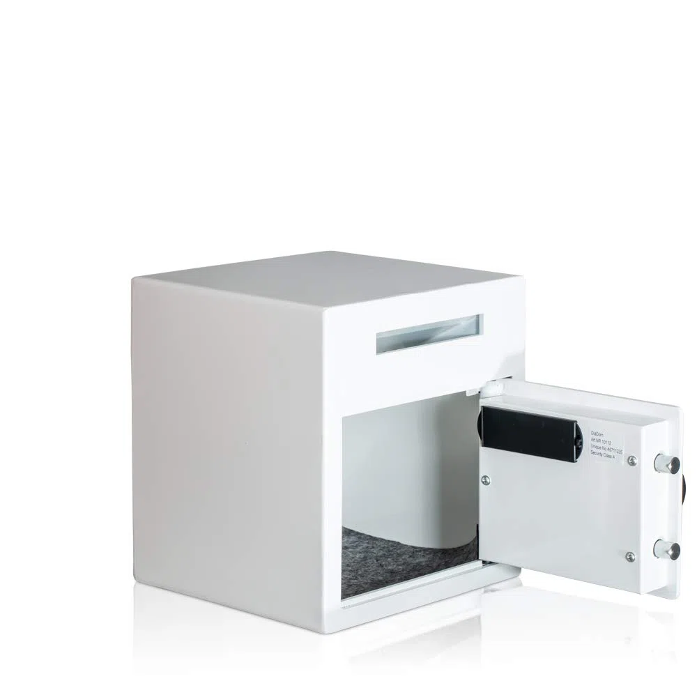 cassaforte antirapina | cassaforte per fashion store, per ristorante | serratura elettronica | bianco brillante