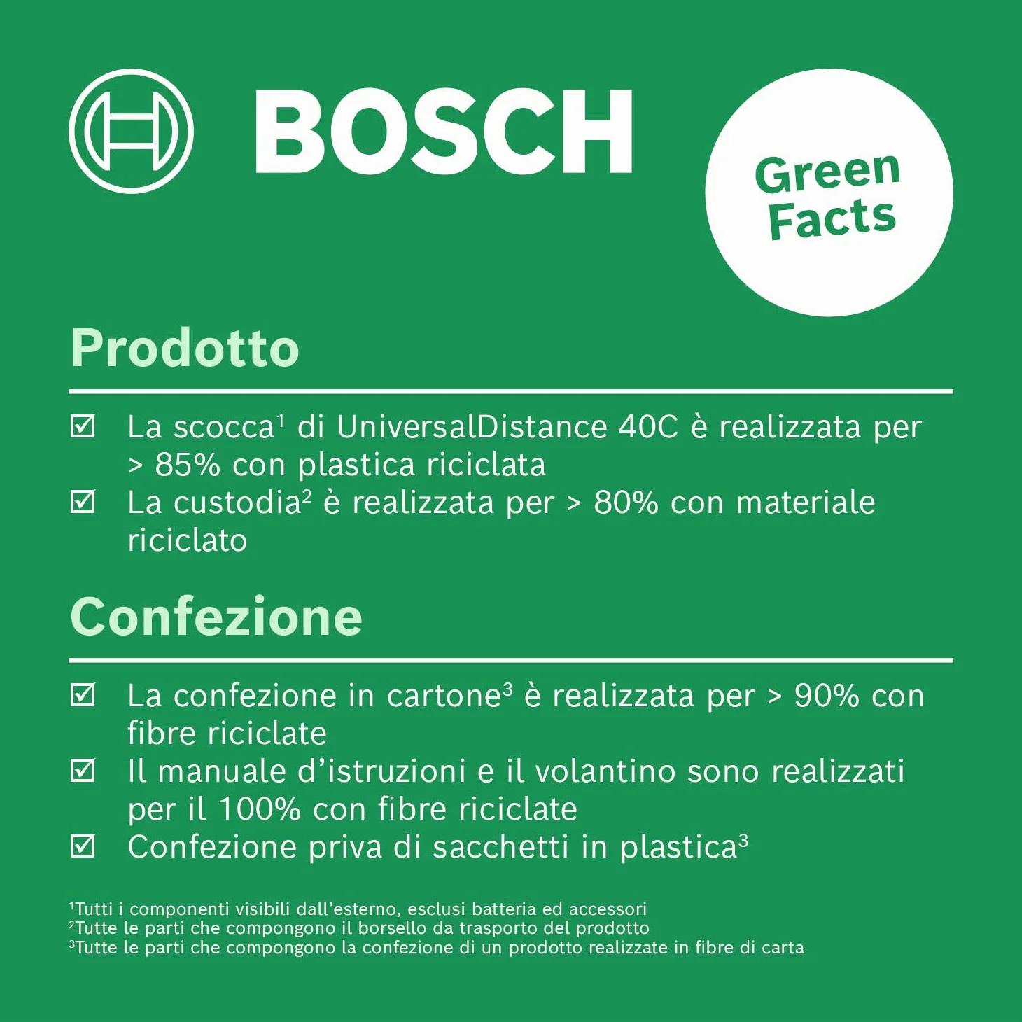 Bosch distanziometro laser UniversalDistance 40C (misura distanze fino a 40 m con precisione, connettività Bluetooth, funzioni di misurazione, in cartone)