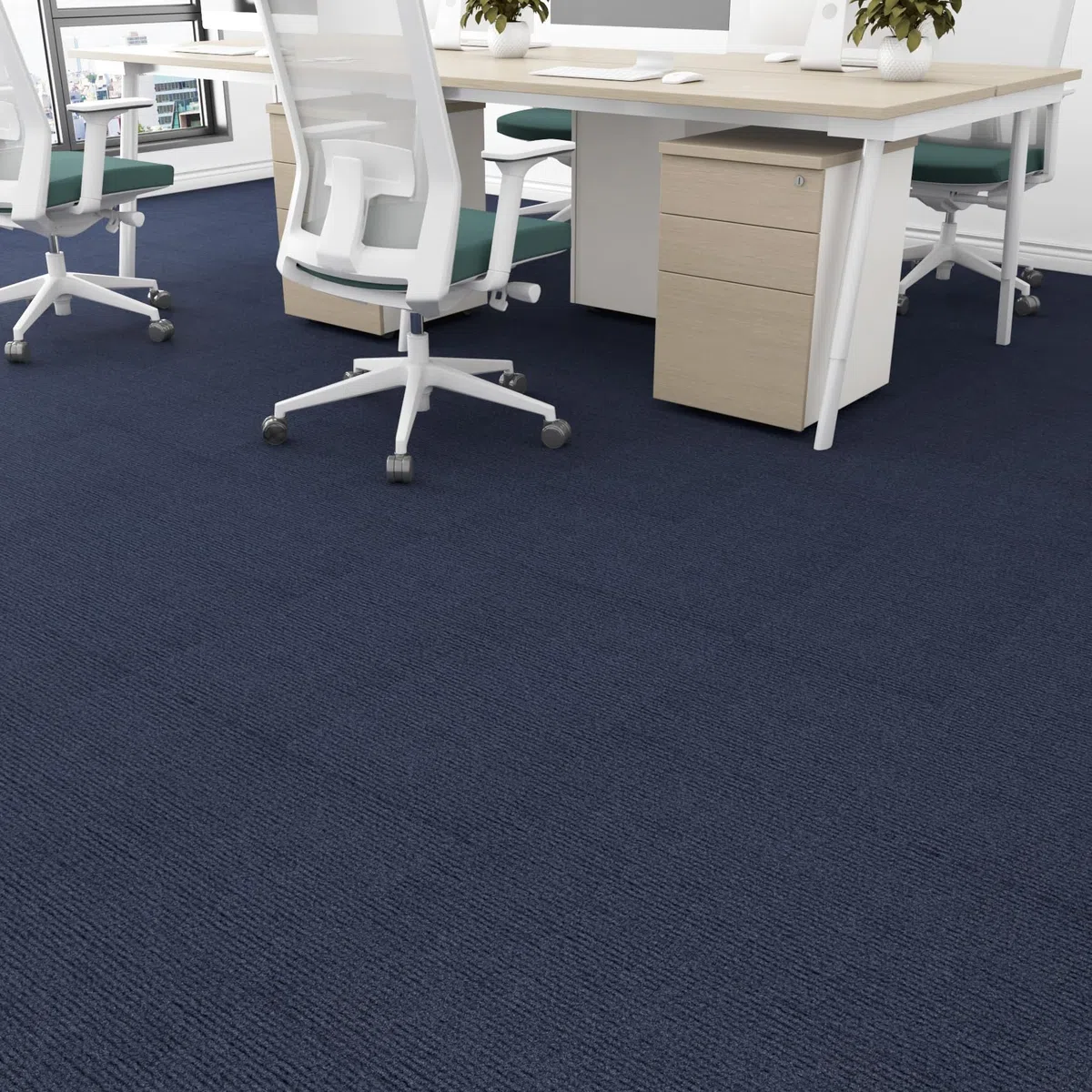 Livelynine Moquette Adesiva Pavimento Blu Scuro Moquette Pavimento Camera Soggiorno 30x30CM 32-Piastrelle Antiscivolo Piastrelle di Moquette Adesive per Ufficio Commercio Quadrotte di Tappeto Blu