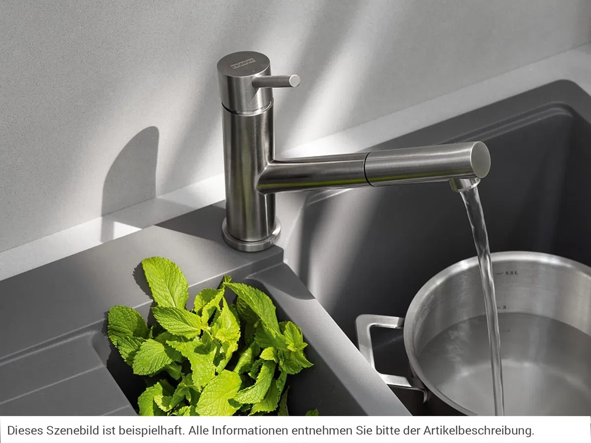 Franke - Rubinetto per lavello da cucina, in acciaio INOX, 115.0569.461 colore: Grigio