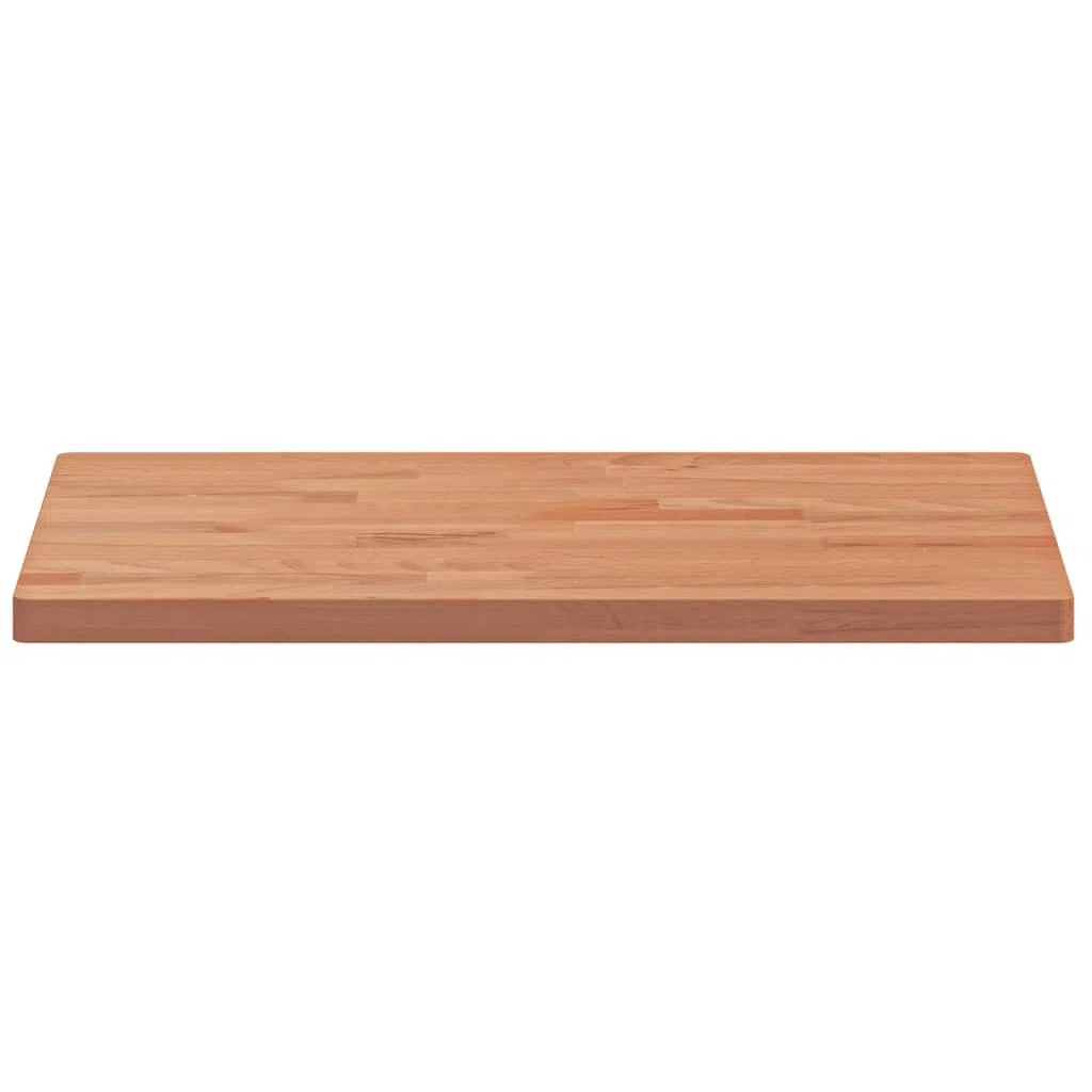 Piano 60x40x2,5 cm Legno Massello di Faggio, Top Bagno Piano per Lavabo da Appoggio