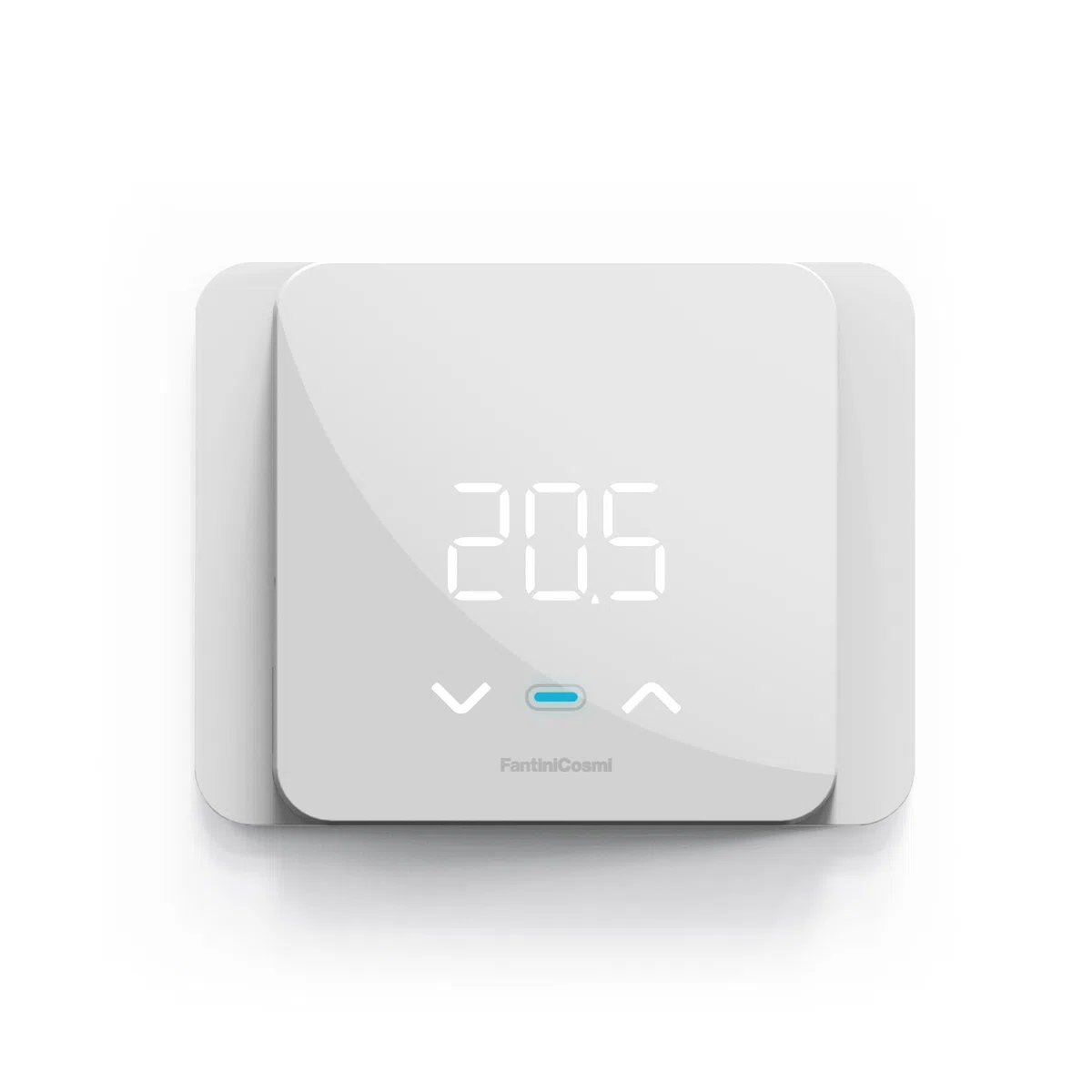 Fantini Cosmi C820Rq Termostato Ambiente Da Parete A Doppia Alimentazione Con Base Rettangolare Quadrata