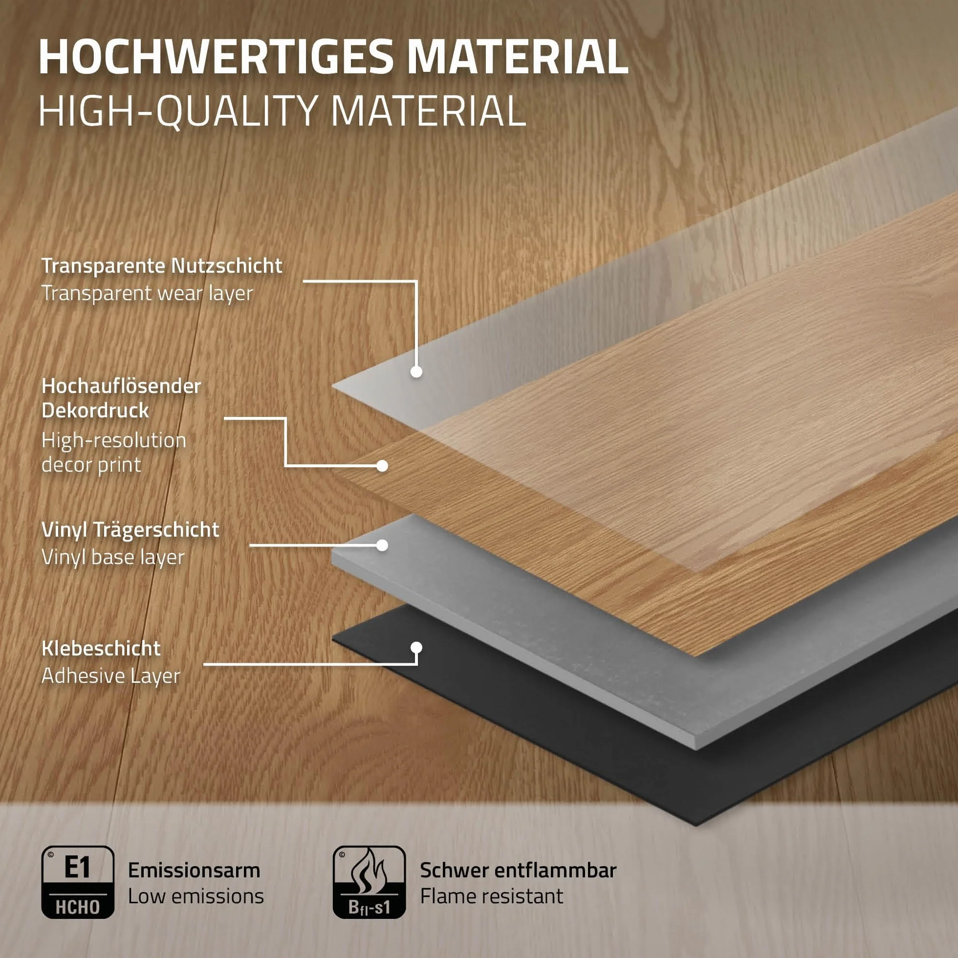 ML-Design Pavimento in PVC 91,5 x 15,3 cm Marrone Piastrelle 2 mm 4,46 m² 32 Listoni Pavimento in Vinile Aspetto Legno di Rovere Sundance Impermeabile Mattonelle Autoadesive Pavimenti Antiscivolo