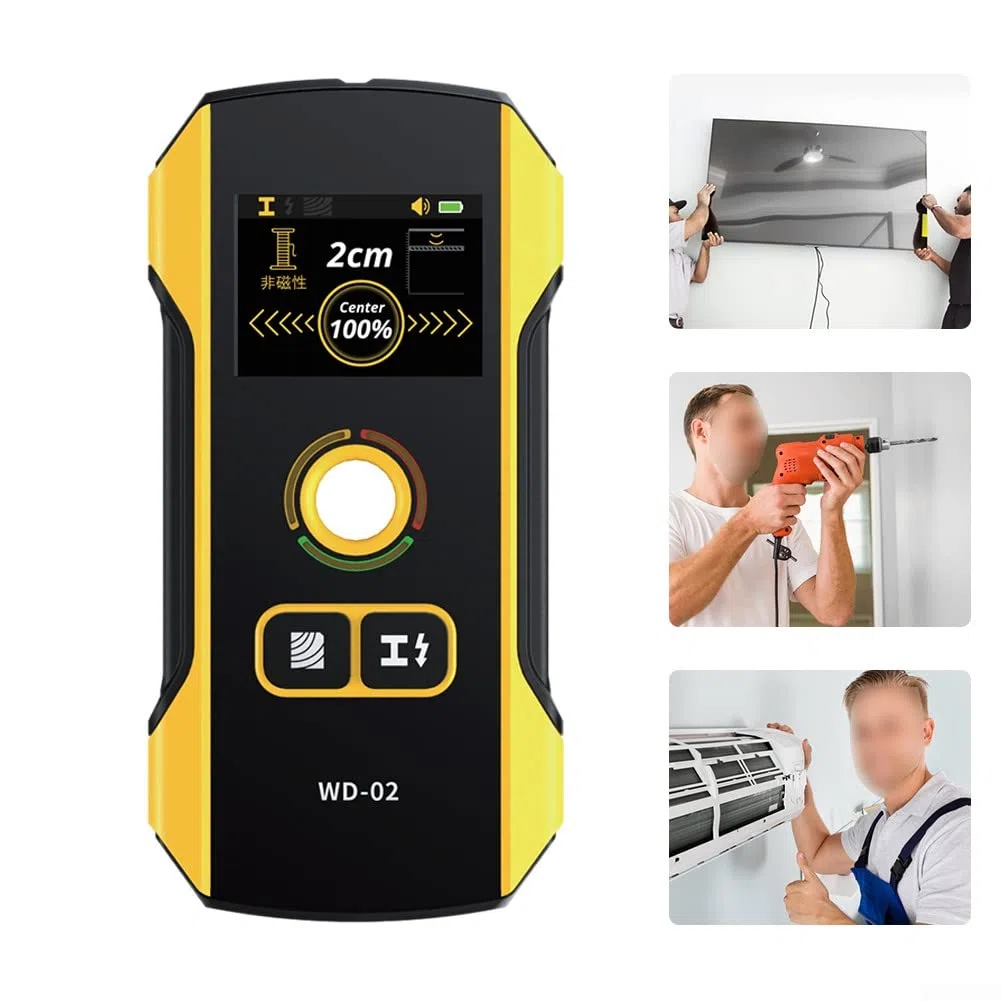 WD-02 Scanner a parete per metal detector per cavi AC alimentati e chiodi in legno