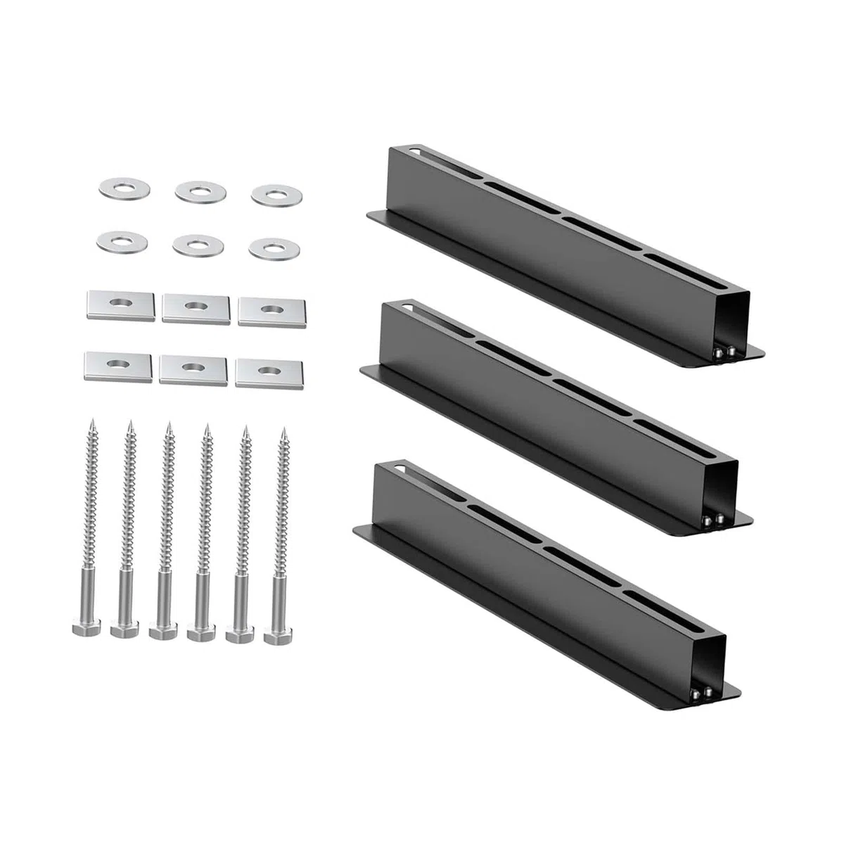 HouseVibe 3 Pezzi di Contenitore Da Soffitto Portatile per Capannoni, Garage, Magazzini, Rastrelliere di Immagazzinamento da Soffitto con Guide Scorrevoli