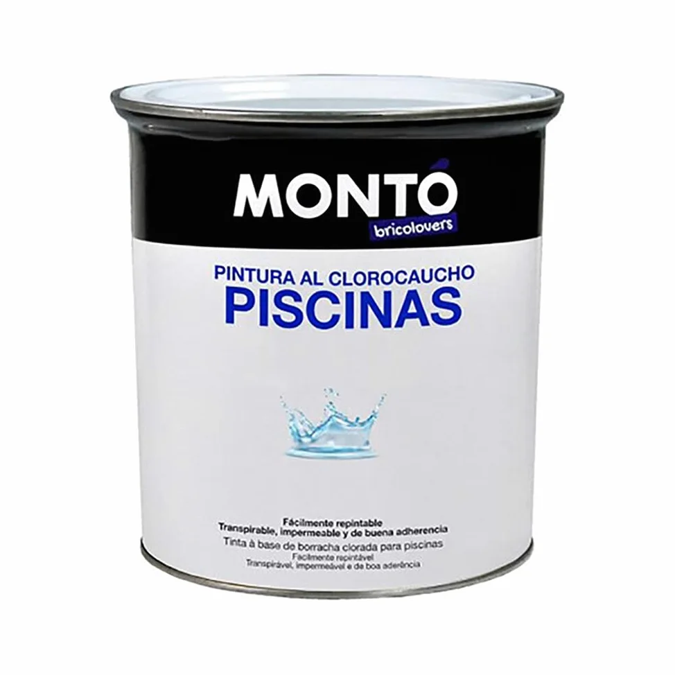 Montó Pittura a clorocaucho piscine calcestruzzo Bricolovers/HTM (Blu 4L)