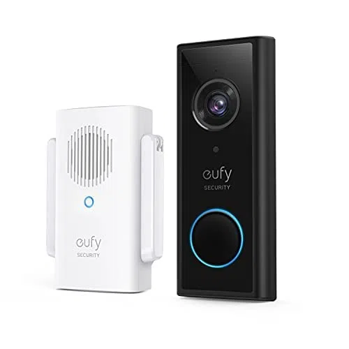 eufy Security videocitofono wireless (a batteria) con 2K HD, tecnologia IA integrata per rilevamento della presenza di esseri umani, audio bidirezionale, auto-installazione semplice (Ristrutturato)