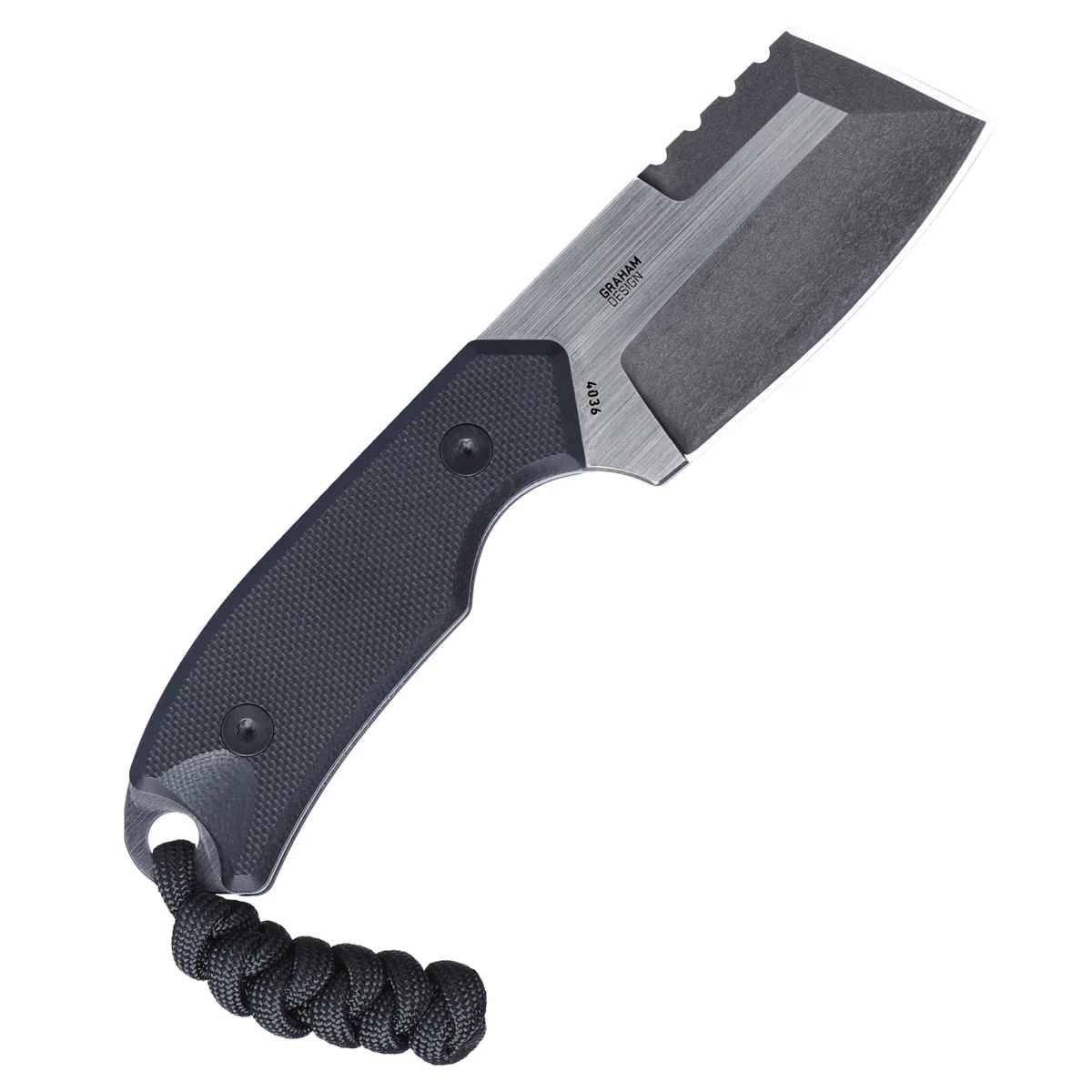 CRKT Razel Compact Fixed Blade Knife: Everyday Carry Plain Edge, D2 Blade Steel with Veff Flat Top Serrations, G10 Handle w/Pocket Carry Sheath 4036,Black