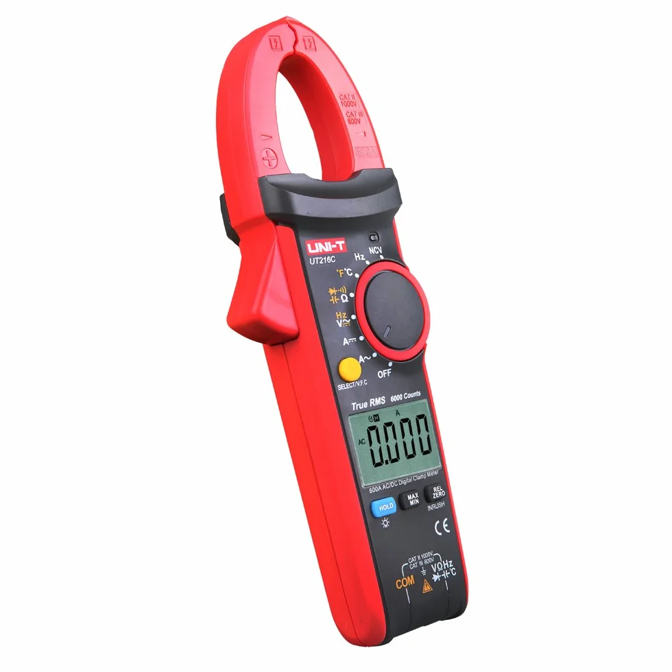 UNI-T UT216C 600A True RMS Multimetro a Pinza, Auto Range/frequenza, 1 pezzo,