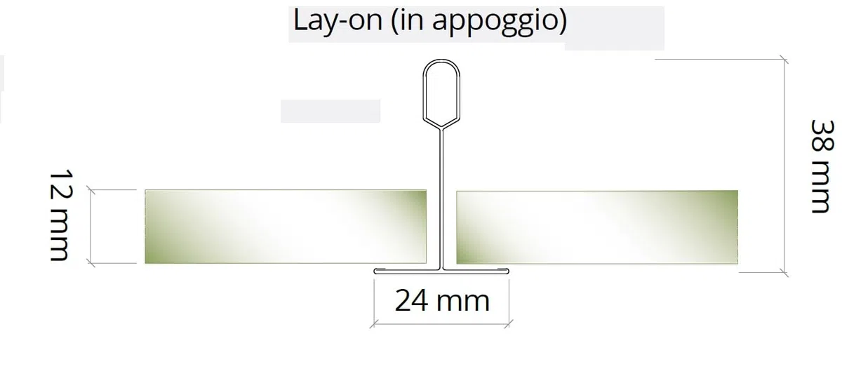 Pannelli controsoffitto 600 x 600 x 12 mm - 14 pezzi - in Fibra Minerale - Confezione da 5.04 mq - REI 120 - Finitura fessurata - IN APPOGGIO