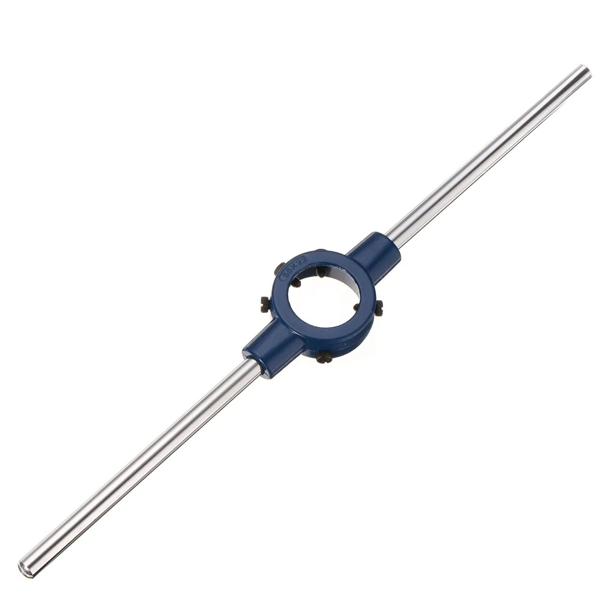 QUARKZMAN Matrici Filettature per Tubi 55mm (2,17") Supporto Maniglia Chiave Filettatura Regolabile Strumenti per Riparazione Bullone (Matrici Metriche M22-M24 / Matrici Od 55mm)