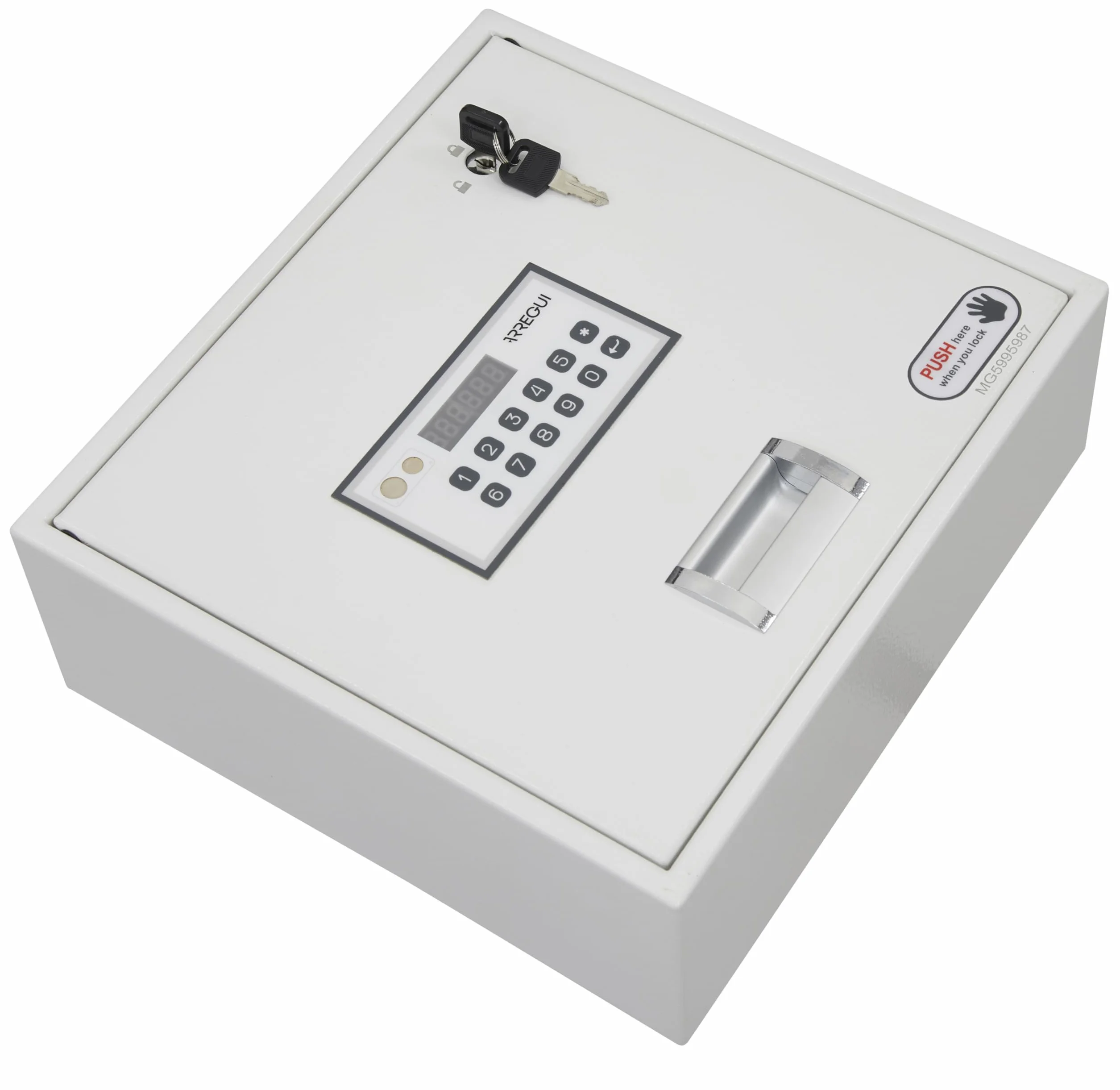 ARREGUI Magna 592000 Cassaforte nascosta nel pavimento dell'armadio | Nascondi per soldi a casa | Cassaforte Camuffata per la casa con codice | Cassetta di sicurezza elettronica | 11x31x29 cm | 5L